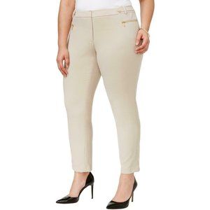 CALVIN KLEIN Plus Beige Tan Dress Trousers 24W NWT